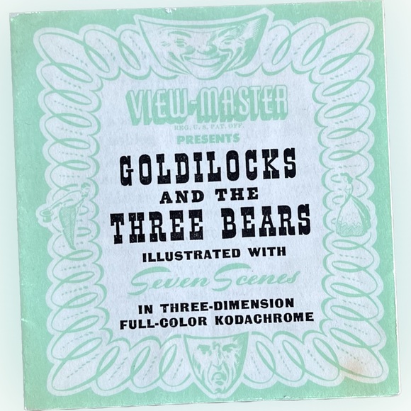 🎈2/$30 - VIEW-MASTER Reel FT-6 “Goldilocks and the Three Bears” 1948. - Picture 1 of 6